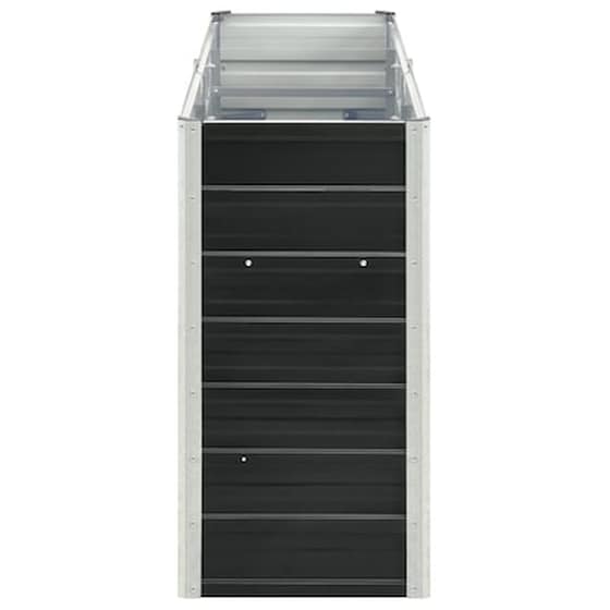 Vidaxl Ζαρντινιέρα Κήπου Ανθρακί 240x40x77 Εκ. Γαλβανισμένος Χάλυβας image 4