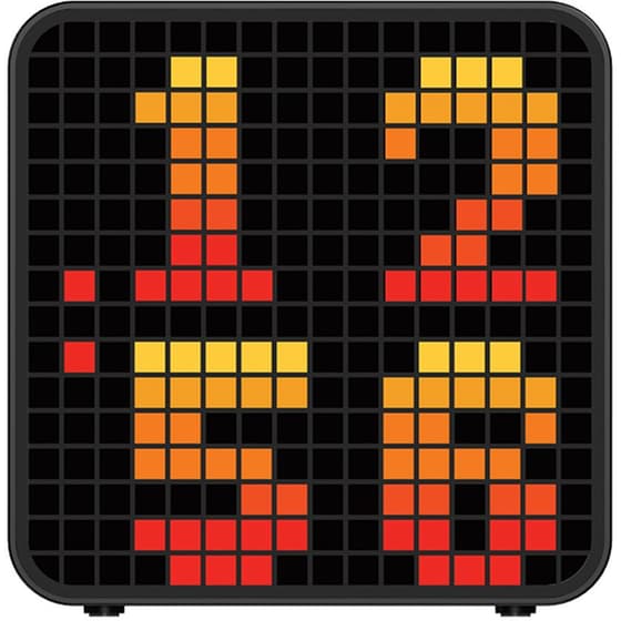 Επιτραπέζιο Ρολόι Life Pixel RGB LED - Black image 0