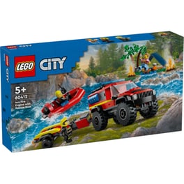 LEGO® City 4x4 Fire Truck with Rescue Boat (60412)