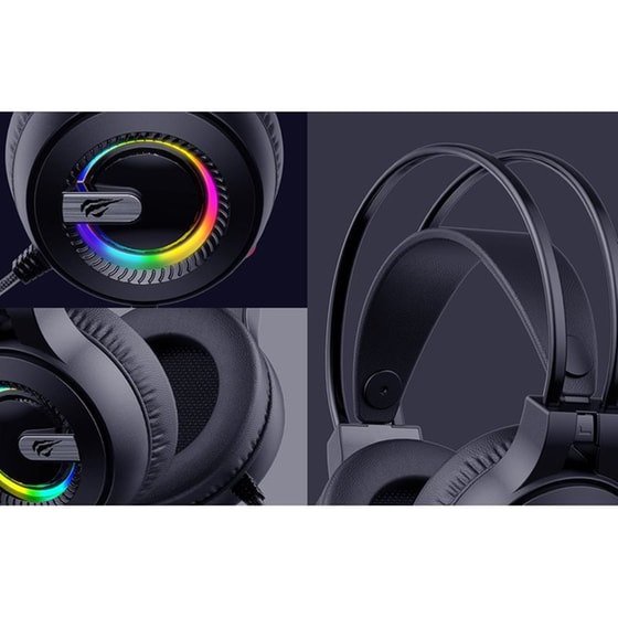 Havit H2040D Gaming Ενσύρματα Ακουστικά 3.5mm/USB - Μαύρα image 1