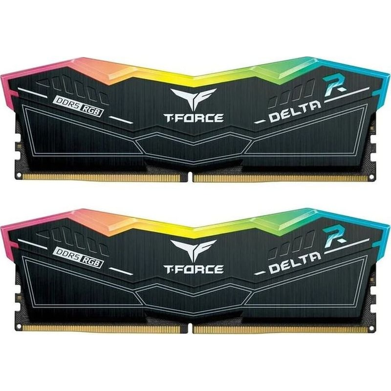 TEAMGROUP Μνήμη Ram Σταθερού DDR5 32GB T-force Delta RGB 2x16GB 7200MHz