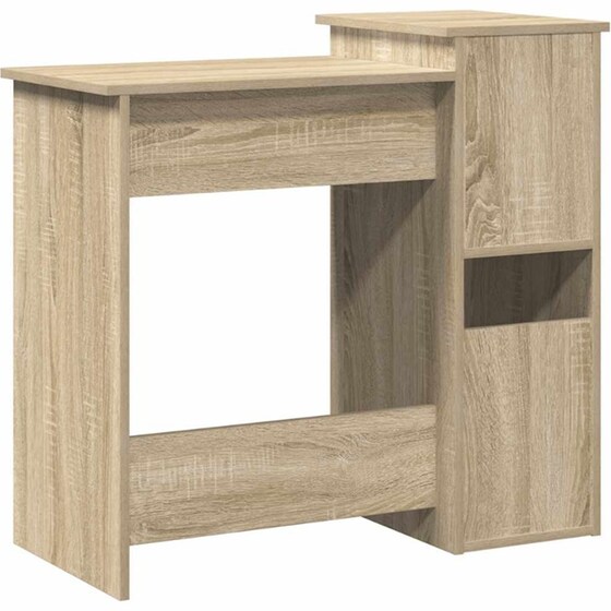 Γραφείο VidaXL με Ράφια από Μοριοσανίδα 110x45x157 cm - Sonoma Δρυς image 6