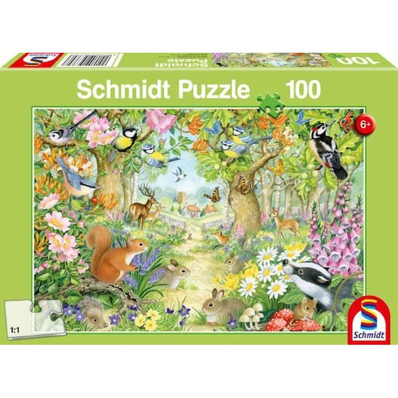 SCHMIDT SPIELE Schmidt Spiele 56370 Animals In The Forest, 100 Piece Childrens Puzzle