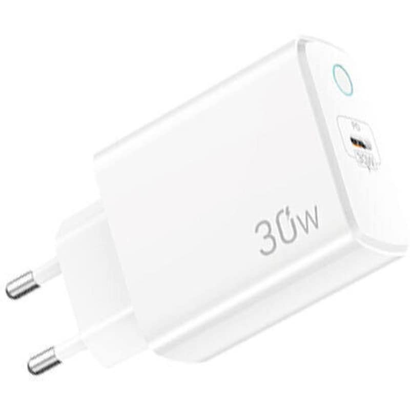 Φορτιστής Πρίζας Lamtech LAM112709 USB‑C 30 W - Λευκό