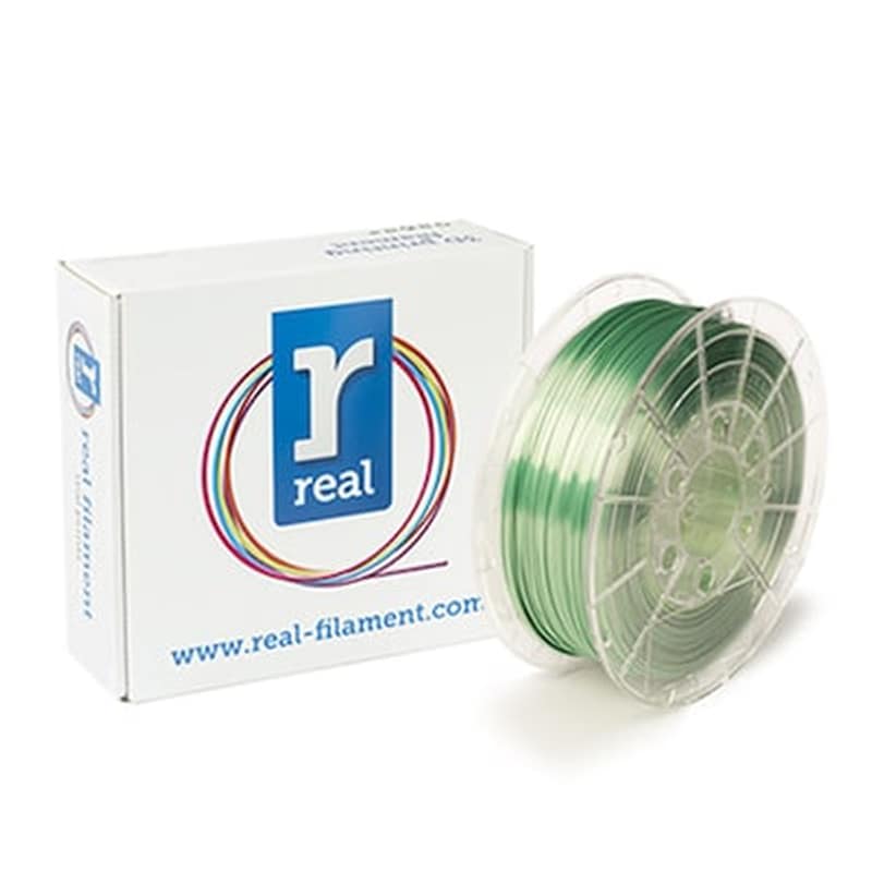 REAL FILAMENTS Real Pla 3d Printer Filament - Satin Spring - Spool Of 0.75kg – 2.85mm (refplasatinspring750mm285)