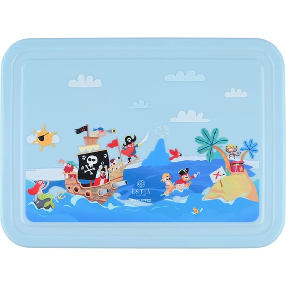 Φαγητοδοχείο με Κουτάλι, Πιρούνι, Μαχαίρι και Μικρό Δοχείο για Σως Estia Home Art Save the Aegean Treasure Quest 1330 ml image 0