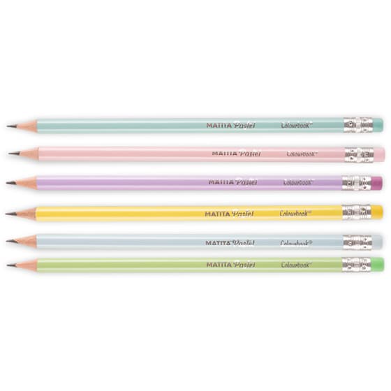 Μολύβι Colorbook με Γόμα Matita Pastel (1 Τεμάχιο) image 0