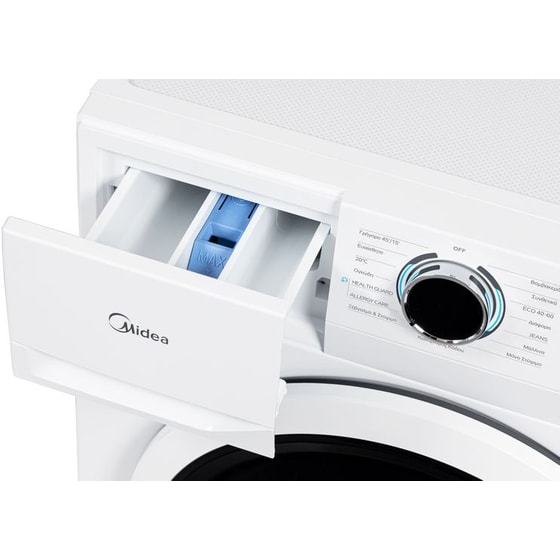 MIDEA MF110W80BA10/W 8 kg 1.400 Στροφές Λευκό Πλυντήριο Ρούχων image 5