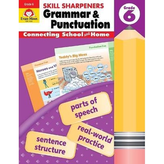Skill Sharpeners: Grammar & Punctuation, Grade 6 Workbook image 0