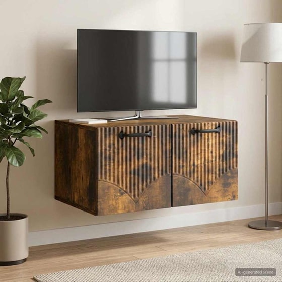 Επιτοίχιο Έπιπλο Τηλεόρασης VidaXL 59.5x41x30 cm - Γκρι Sonoma image 1