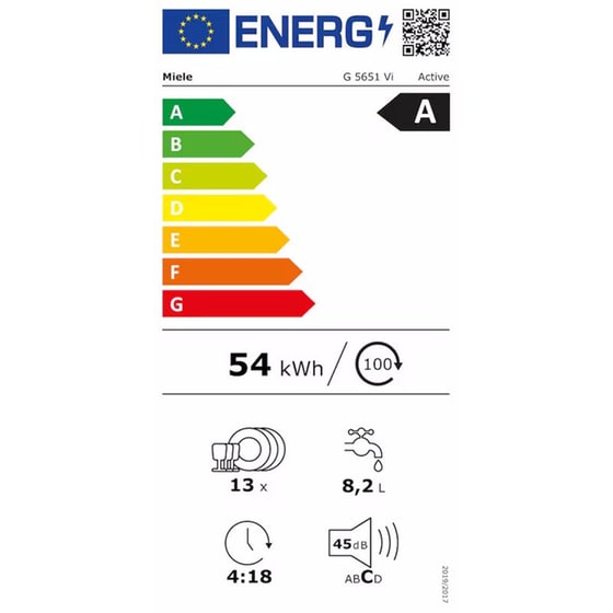 MIELE G 5651 Vi Active 13 Σερβίτσια Πλήρως Εντοιχιζόμενο Πλυντήριο Πιάτων image 7