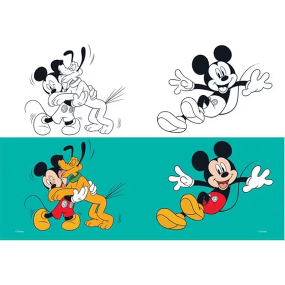 Τετράδιο Καρφίτσα DIAKAKIS B5 DISNEY Mickey Mouse (1 Τεμάχιο) image 3