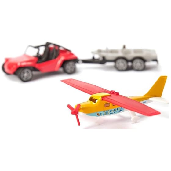 Αυτοκινητάκι Siku Buggy με Τρέιλερ και Αεροπλάνο image 3