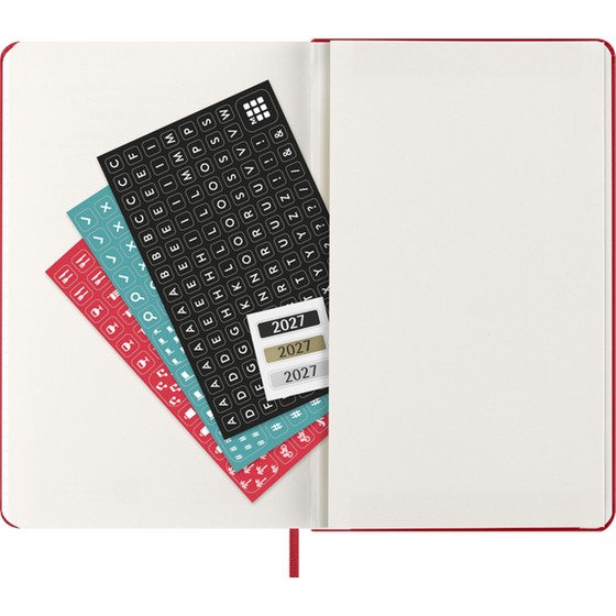 Ημερολόγιο Εβδομαδιαίο 2027 Moleskine 12M L Hardcover Κόκκινο image 4