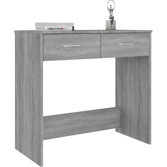 Γραφείο VidaXL από Επεξεργασμένο Ξύλο 80x40x75 cm - Γκρι Sonoma image 2