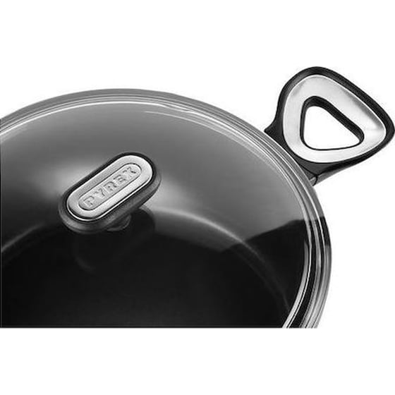 Κατσαρόλα Βαθιά PYREX Origin+ από Αλουμίνιο 28 cm Μαύρο image 1