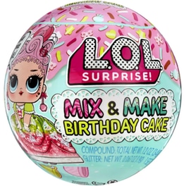 L.O.L Surprise Mix & Make Birthday Cake Κούκλα - (9 Σχέδια)