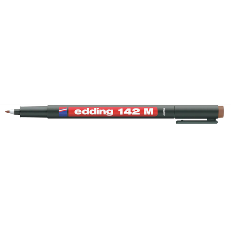 EDDING Μαρκαδόρος Ανεξίτηλος Edding 142 M Καφέ 1.0 mm