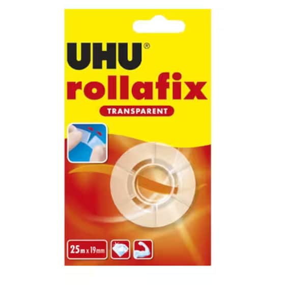 Κολλητική Ταινία UHU Διάφανη 25m x 19mm Rollafix image 0