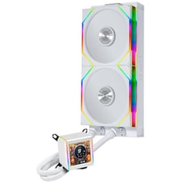 Lian Li Galahad II LCD 280 TL Υδρόψυξη AIO CPU με 2 Ανεμιστήρες 140mm και RGB Φωτισμό Λευκή