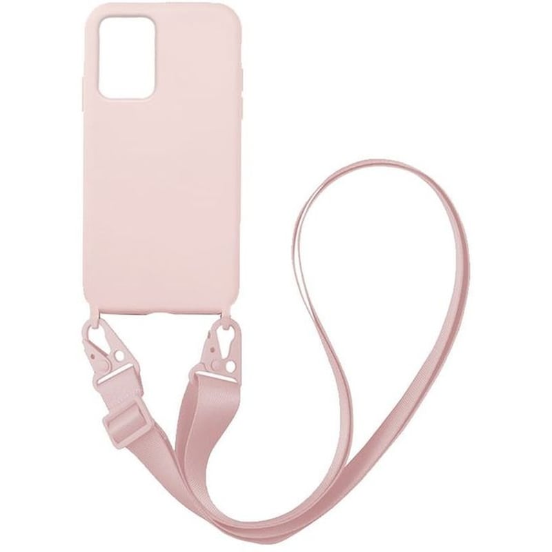 Θήκη Samsung Galaxy A72 4G - Sonique Carryhang Liquid Silicone Strap - Ροζ