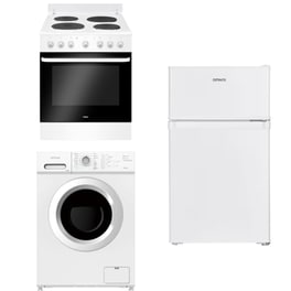 Σετ Κουζίνα Εμαγιέ AMICA ACE6003 & Πλυντήριο Ρούχων OMNYS WNM-6WH25BAS & Ψυγείο WNT-85IN