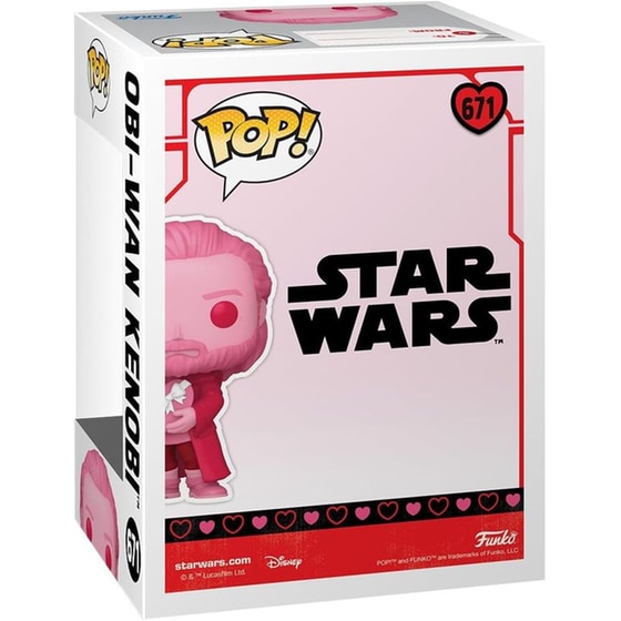 Funko Pop! Star Wars - Valentine's Day - Obi-Wan Kenobi (Valentine Chocolate) #671 image 2