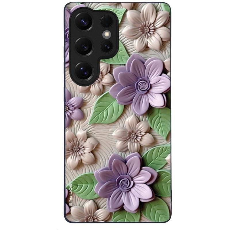 Θήκη Samsung Galaxy S25 Ultra - Sonique 3D Flower Series - Βιολετί