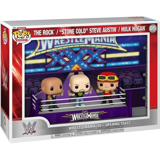 Funko Pop! Moment Deluxe Wwe - The Rock, Stone Cold Steve Austin, Hulk Hogan #05 image 2