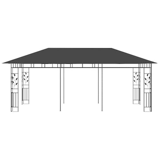 Κιόσκι Vidaxl Aτσάλι με Δίχτυ 6x3x2.73m - Ανθρακί image 3
