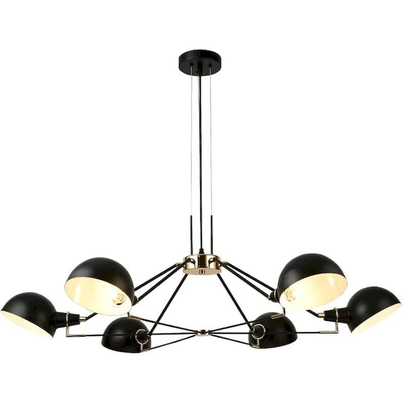 ACA DECOR Φωτιστικό Οροφής Πολύφωτο Aca Clotho Eg4346p100b Μεταλλικό - Μαύρο