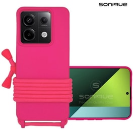 Θήκη Xiaomi Redmi Note 13 Pro 5G - Sonique Με Κορδόνι Carryhang - Ροζ