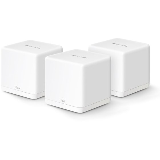 Mercusys Halo H60X WiFi Mesh Network Access Point Wi‑Fi 6 Dual Band (2.4 & 5GHz) σε Τριπλό Kit - Λευκό image 0
