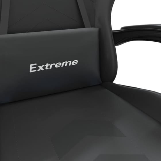 Καρέκλα Gaming VIDAXL 3143903 με Υποπόδιο από Τεχνητό Δέρμα - Μαύρη image 5
