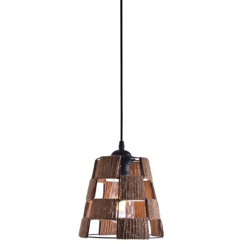 HOMELIGHTING Φωτιστικό Οροφής Μονόφωτο Homelighting Trumpet Μεταλλικό 20x20x18-120 cm - Καφέ/Μαύρο