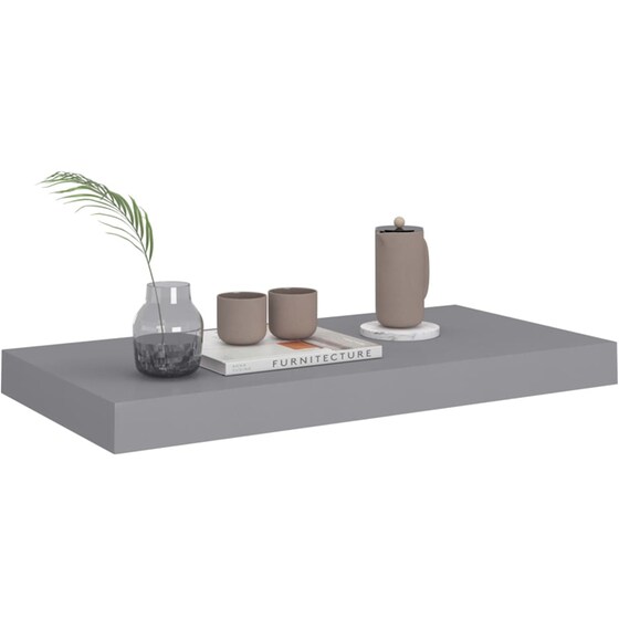 Ράφι Τοίχου VidaXL από MDF 50x23.5x3.8 cm - Γκρι image 5