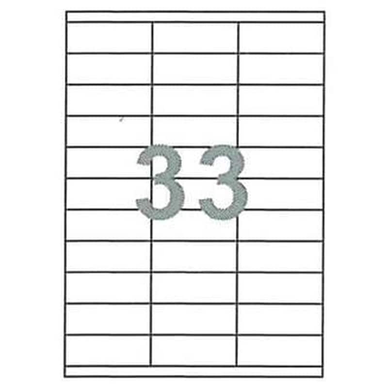 Αυτοκόλλητες Ετικέτες Next Fleks Λευκό (100 Φύλλα - 3.300 Τεμάχια )