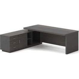 Γραφείο 24Mall 180x90x75cm Grey - Walnut