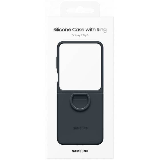 Θήκη Samsung  Galaxy Z Flip5 - Samsung Silicon Case with Ring - Indigo image 6
