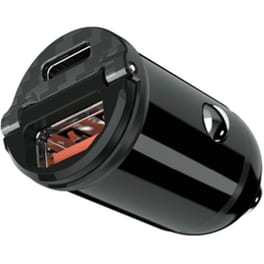 Φορτιστής Αυτοκινήτου Tune Turbo Dual Car Charger USB-C/USB-A 30W - Black
