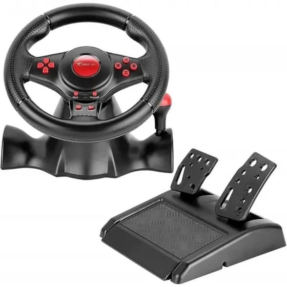 Xtrike Me GP903 Τιμονιέρα με Πετάλια για PS4,PS3,Xbox One,PC - Μαύρο image 0