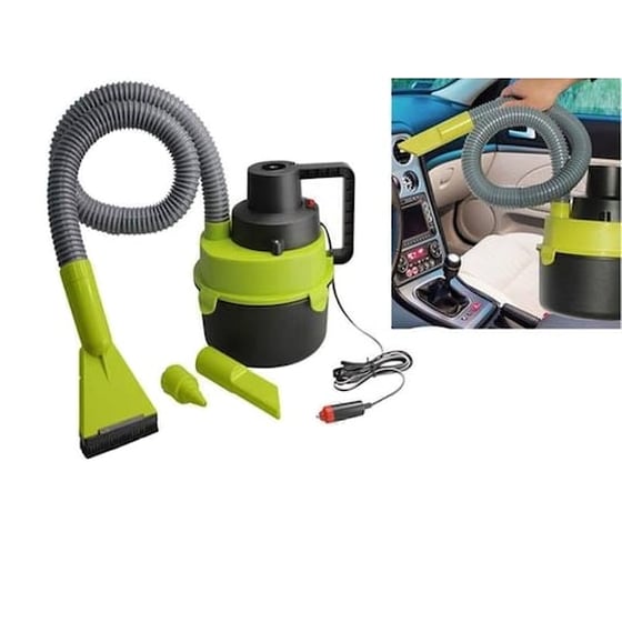 Φορητό Σκουπάκι Στερεών / Υγρών Αυτοκινήτου Με Βουρτσάκι 12v image 0
