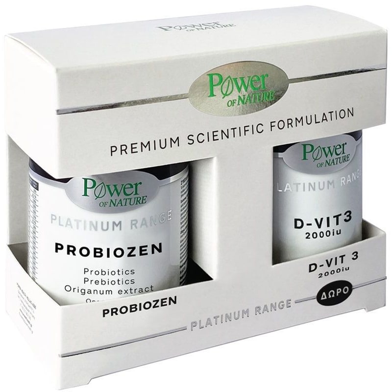 POWER HEALTH Προβιοτικό POWER HEALTH Power Of Nature Platinum Range Promo Pack Probiozen - 45 Ταμπλέτες