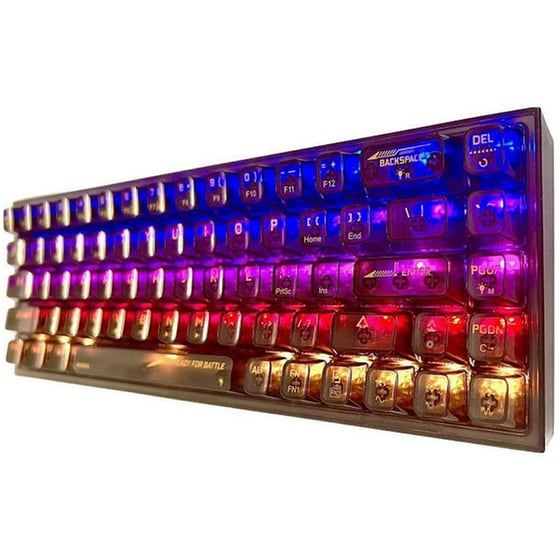 Redragon K631CTB Gaming Μηχανικό Ασύρματο 2.4 GHz/Bluetooth Πληκτρολόγιο RGB Καφέ (US) image 3