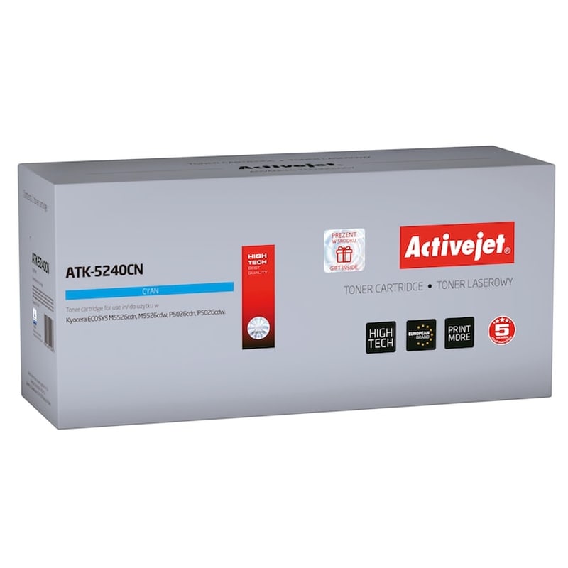 Toner Συμβατό Activejet Atk-5240cn Kyocera Tk-5240c (3000 Σελίδες) Cyan