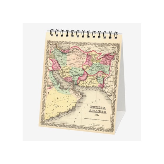 Ημερολόγιο Legami 2019 Μηνιαίο Vintage Maps Small image 1
