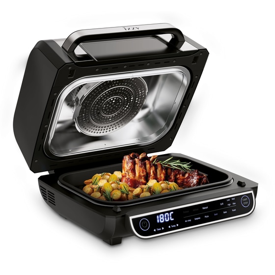 IZZY IZ-8265 με Πόρτα 1700 W Μαύρη/Ασημί Φριτέζα Αέρος & Grill image 5