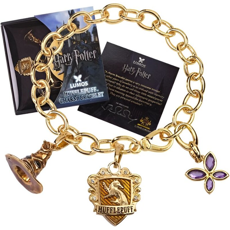 THE NOBLE COLLECTION Harry Potter - Lumos Hufflepuff Βραχιόλι (gold Plated Zinc Alloy)