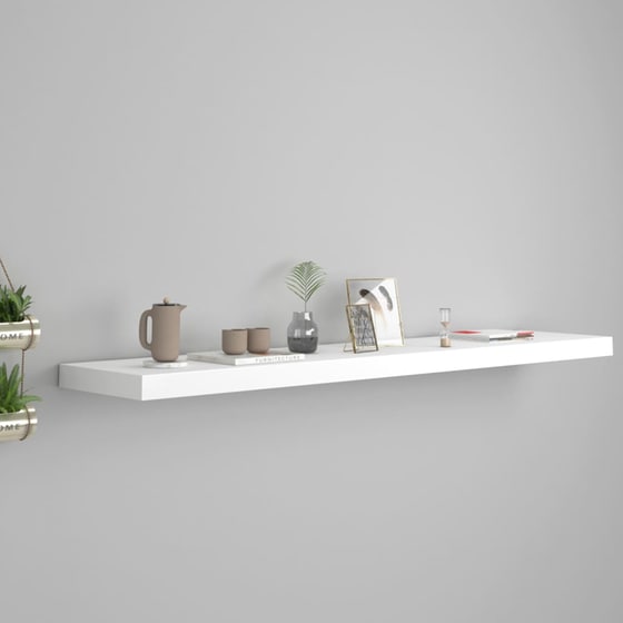 Ράφι Τοίχου VidaXL από MDF 120x23.5x3.8 cm - Λευκό image 2