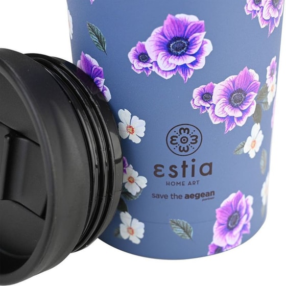 Ποτήρι Θερμός Estia Garden Blue 350ml image 1